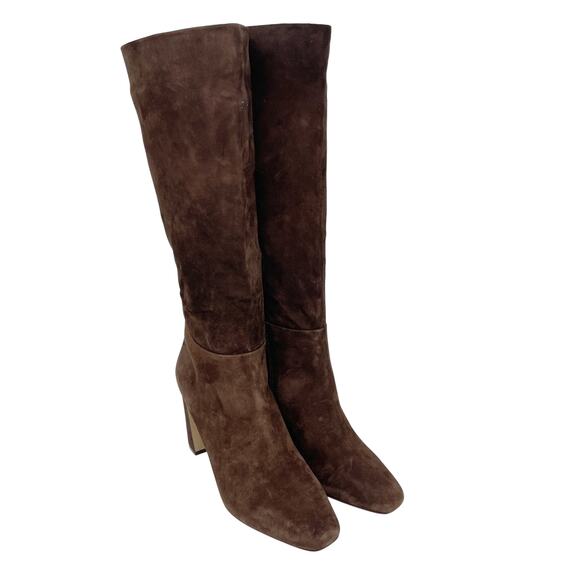 Steve Madden Women's Annya Suede Knee High Boots Brown Size 8M - Picture 1 of 13